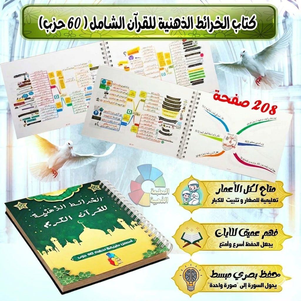 كتاب الخرائط الذهنية للقرآن الكريم الكامل والشامل